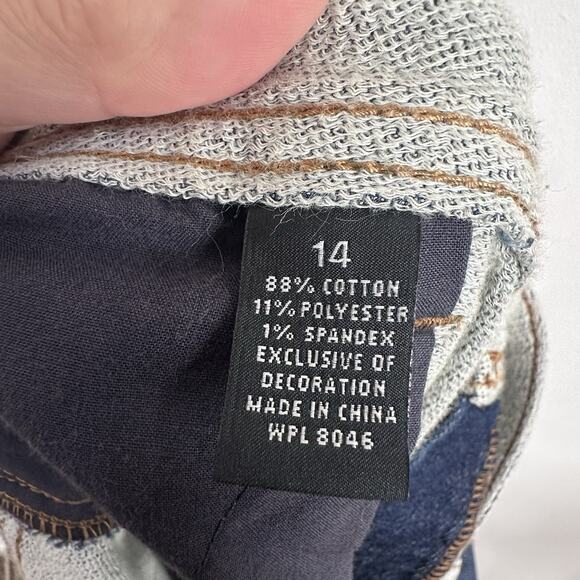 Inc International Concepts Boyfriend Jeans 14 Knit Waistband Blue Stretch 36x32 - Picture 9 of 9